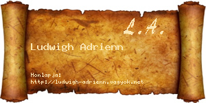 Ludwigh Adrienn névjegykártya